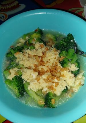 Foto resep Sup brokoli telur