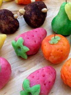 Una foto de Frutas de mazapán