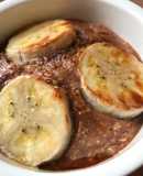 Bánh chuối yến mạch cacao eat clean