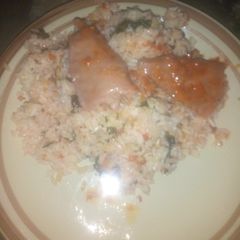 A picture of Concoction rice and vegetables.