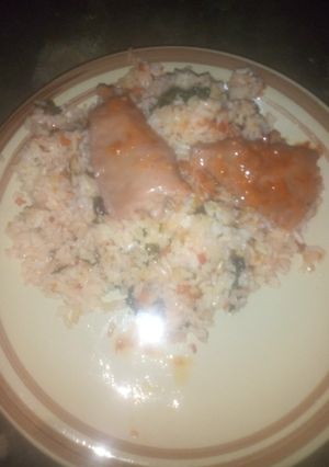 A picture of Concoction rice and vegetables.