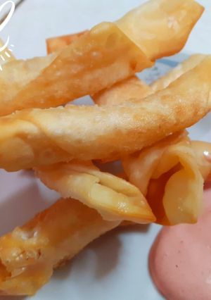 Una foto de Deditos de salchicha ó queso mozzarella