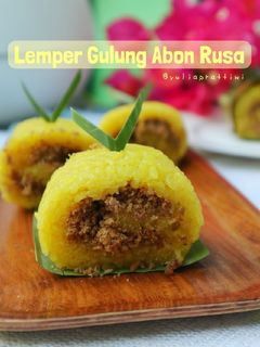 Foto resep Lemper Gulung Abon Rusa