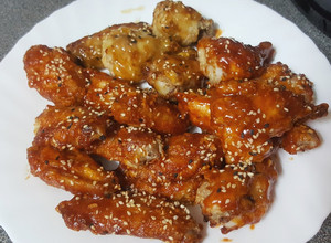 韓式炸雞翅 的食譜成品照片
