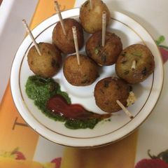 A picture of Soya cheese balls.