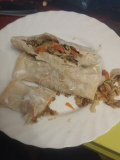 Una foto de Rollitos de primavera veganos