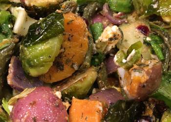 Easy Fast Cooking Roasted Vegetable Salad Delicious