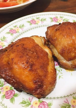 A picture of Air Fryer Grilled Chicken Thighs.