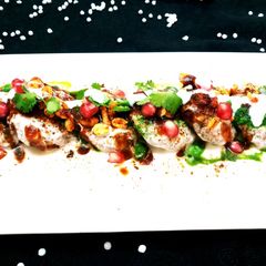 A picture of Sabudana Tikki Chat.