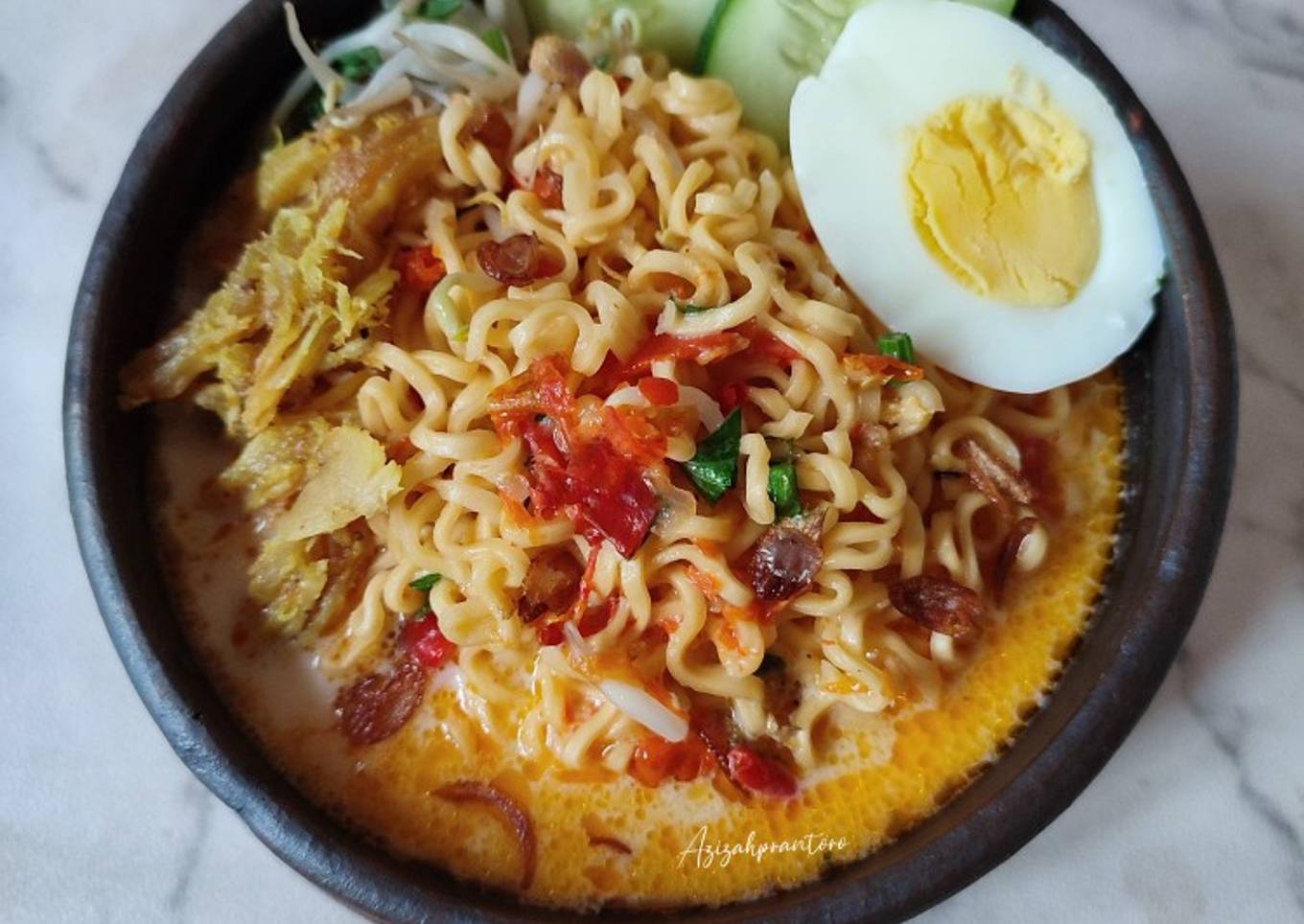 Mie Kuah Susu Pedas