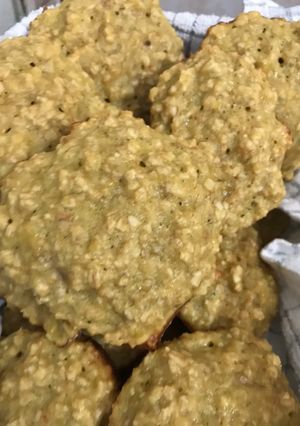 Una foto de Galletas de plátano y avena