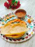 Soya flour ajwain puri