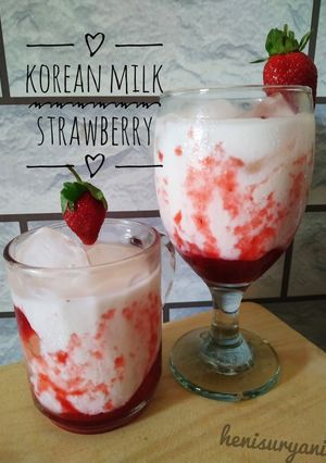 Foto resep 82. 🍓Korean Milk Strawberry 🍓