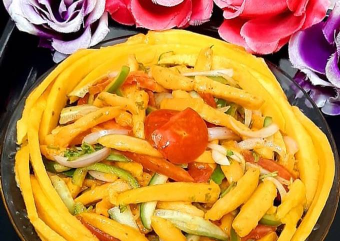 Recipe of Homemade Thai Mango salad🥭🥭🥭