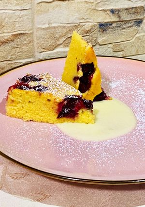 Meggyes piskóta recept fotója
