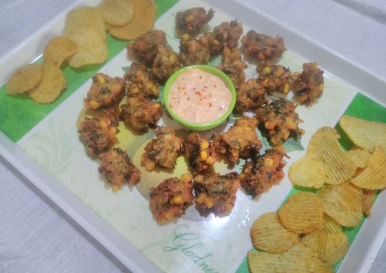 How to Prepare Speedy Corn spinach fritters