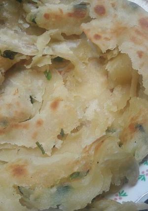 Foto resep Taiwanese Pancake Scallion (Cong You Ping) Pancake bawang