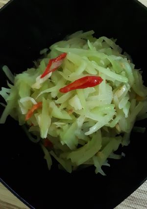 Foto resep Tumis labu siam pedas simple