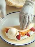 เครปฝอยทอง สตรอว์เบอร์รี่🥞🍓ฉบับอังเคิลบาร์นส์