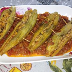 A picture of Bengal Gram Stuffed Bitter Gourds.