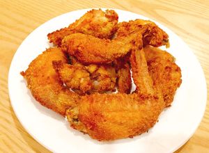 Hình của món Gà tẩm bột chiên giòn bằng nồi chiên không dầu.