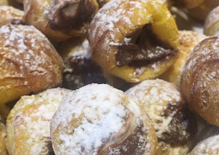 Bombette di carnevale alla nutella