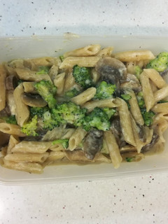 Una foto de Pasta con salsa de coliflor