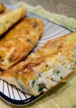 韭黃千張魚卷 的食譜成品照片
