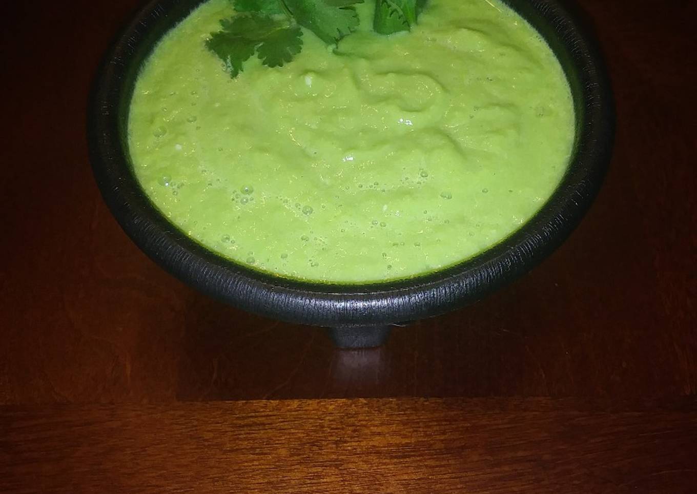 Rica salsa taquera de aguacate para tacos