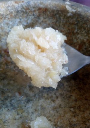 A picture of Tradational Ginger Garlic Paste.