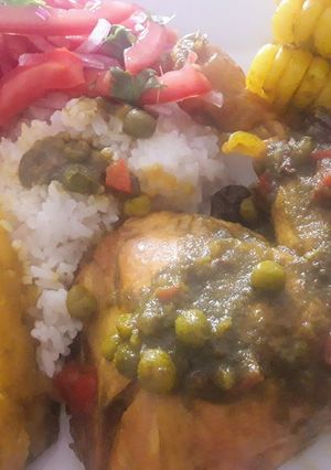 Una foto de Seco de Pollo a lo Carmelita