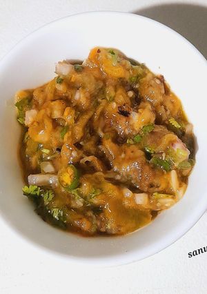A picture of Bihari Style Baingan Bharta.