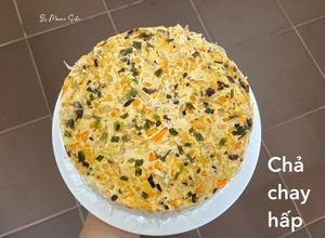 Hình của món Chả chay hấp.