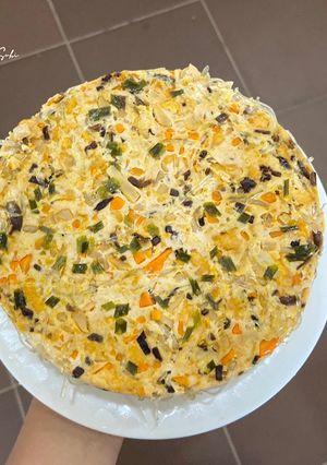 Hình của món Chả chay hấp.