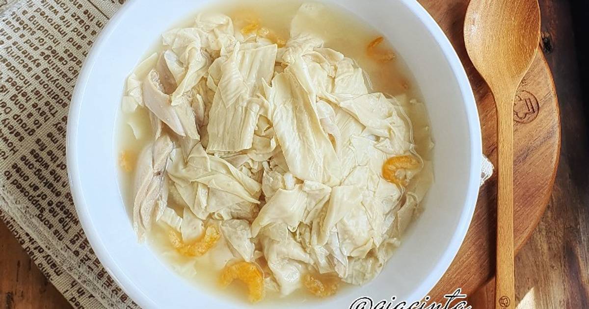 Resep Sup Ayam Kembang Tahu Oleh Giacinta Permana Cookpad