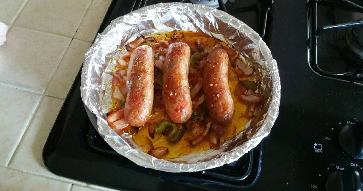 Oven Baked Italian Sausage and Veggies Recipe by Lamo's Kitchen - Cookpad