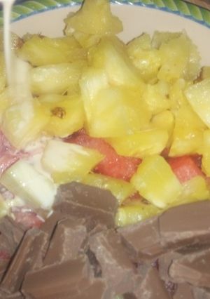 A picture of Hubby's treat.