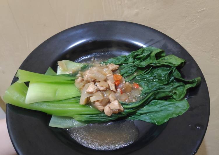 Resep Pakcoy Ayam Saus Oriental yang mudah