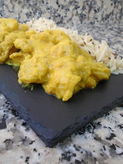 Una foto de Pollo con salsa de mango