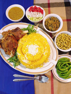 عکسی از دستور پلو زعفرانی