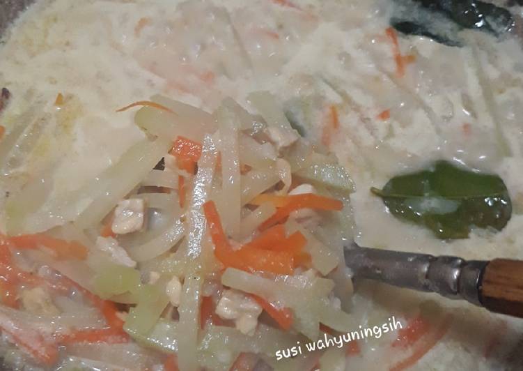 Sayur gurih Labu siam dan wortel