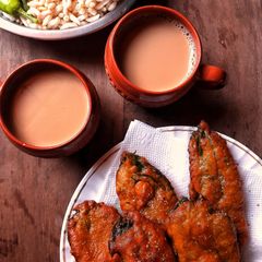 A picture of Jute leaf fritters.