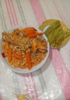 صورة لوصفة رشتة بالدجاج