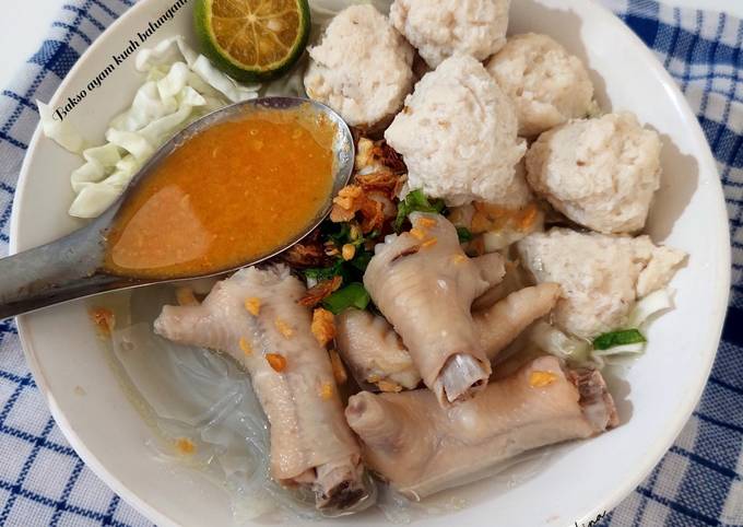 Resep Bakso Ayam Kuah Balungan Ceker Oleh Arlina Cookpad