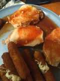 Tomato honey glazed veal roast