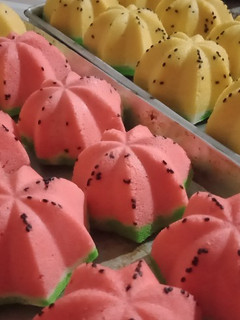Foto resep Bolu kukus semangka