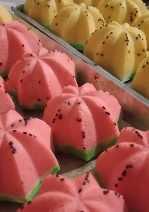 Foto resep Bolu kukus semangka