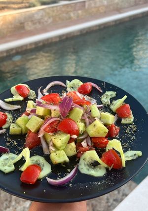 Foto di Fresca insalata con cetrioli