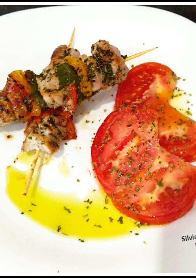 Una foto de Brochetas de solomillo de cerdo