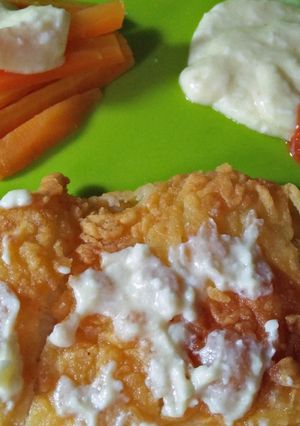 Foto resep Chicken Katsu with cheddar cheese sauce (ayam katsu dgn saus keju)